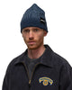 Neighborhood Washed Cable Beanie Navy, Headwear