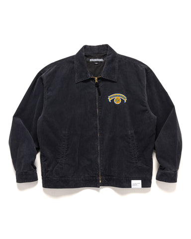 Neighborhood Washed Corduroy Work Jacket Black, Outerwear