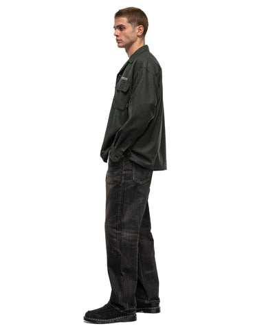 Neighborhood Washed Denim DP Basic Pants Black, Bottoms