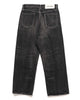 Neighborhood Washed Denim Dp Wide Pants Black, Bottoms