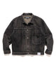 Neighborhood Washed Denim Type-1 Jacket Black, Outerwear