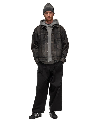 Neighborhood Washed Denim Type-1 Jacket Black, Outerwear