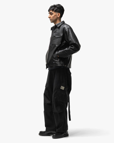 Neighborhood Wide Cargo Pants Black, Bottoms