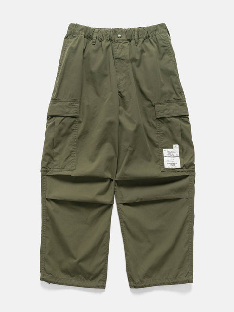 Flat shot of the Neighborhood Wide Cargo Pants Olive Drab