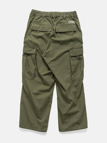 Flat shot of the back of the Neighborhood Wide Cargo Pants Olive Drab