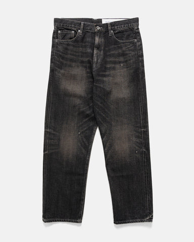Neighborhood Washed Denim DP Basic Pants Black, Bottoms