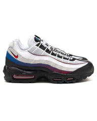 NIKE Air Max 95 Premium "Toronto" White/University Red - Blue Jay, Footwear