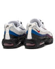 NIKE Air Max 95 Premium "Toronto" White/University Red - Blue Jay, Footwear