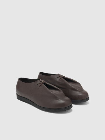 PETROSOLAUM Drawstring Soft Calf Dark Brown, Shoes