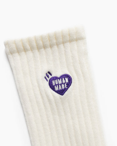 Human Made Pile Socks  White, Accessories