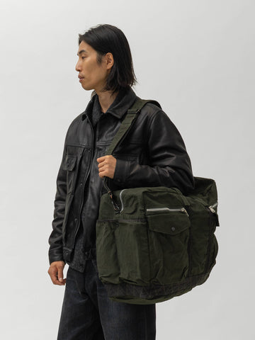 PORTER Crag 2Way Boston Bag (L) Olive, Shoulder Bags