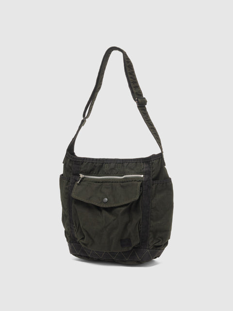 PORTER Crag Shoulder Bag (L) Olive, Shoulder Bags