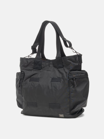 PORTER Force 2Way Tote Bag Black, Tote Bags