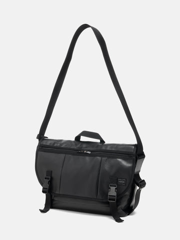 PORTER ALOOF Messenger Bag (L) Black, Shoulder Bags