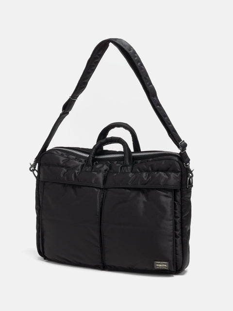 PORTER TANKER 2Way Document Bag Black, Shoulder Bags