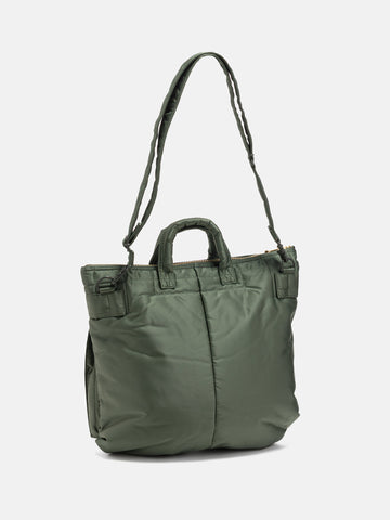 PORTER TANKER Helmet Bag Sage Green, Shoulder Bags