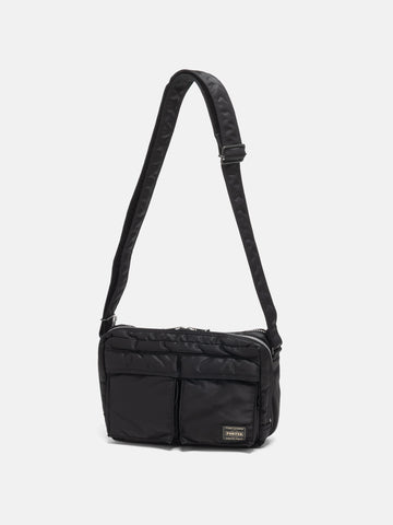 PORTER TANKER Sling Bag w/ Zip Black, Shoulder Bags