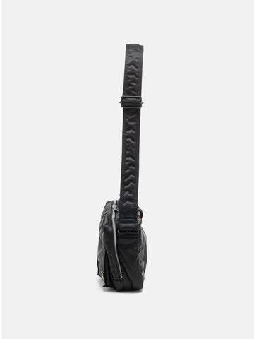 PORTER TANKER Sling Bag w/ Zip Black, Shoulder Bags