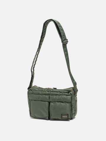 PORTER TANKER Sling Bag w/ Zip Sage Green, Shoulder Bags