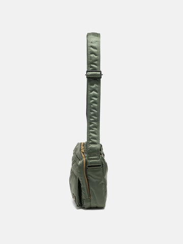 PORTER TANKER Sling Bag w/ Zip Sage Green, Shoulder Bags