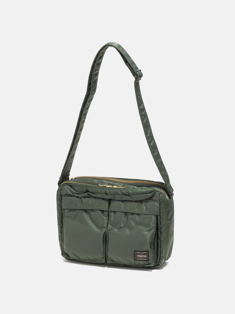 PORTER TANKER Sling Bag w/ Zip (L) Sage Green, Shoulder Bags