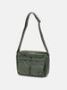 PORTER TANKER Sling Bag w/ Zip (L) Sage Green, Shoulder Bags