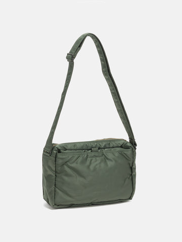 PORTER TANKER Sling Bag w/ Zip (L) Sage Green, Shoulder Bags