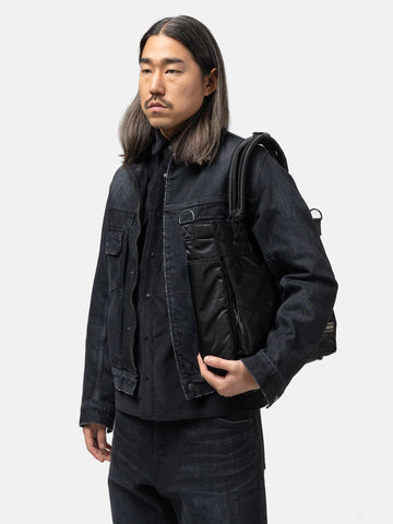 PORTER TANKER Tote Bag (L) Black, Tote Bags