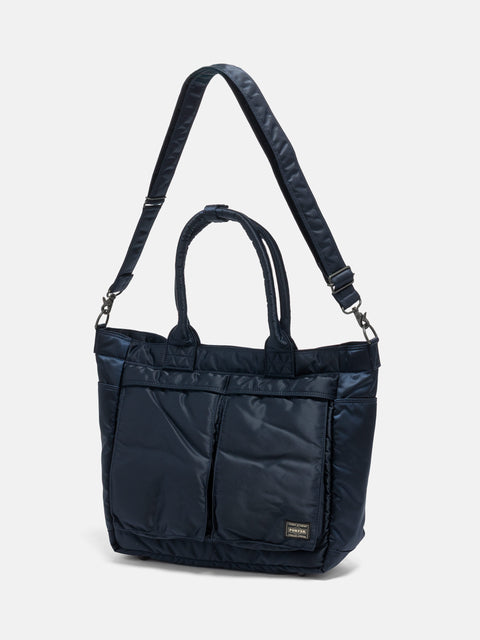 PORTER TANKER Tote Bag (L) Iron Blue, Tote Bags