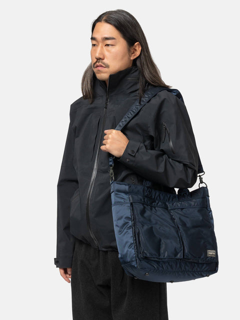 PORTER TANKER Tote Bag (L) Iron Blue, Tote Bags