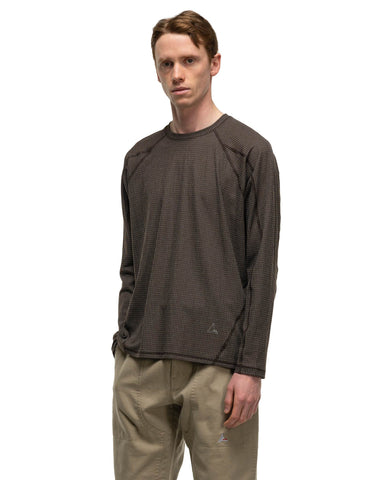 ROA Base Layer Stretch Ripstop Longsleeve Dark Brown, Shirts