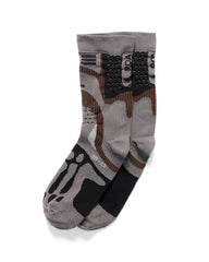 ROA Bone Socks Dark Brown, Accessories