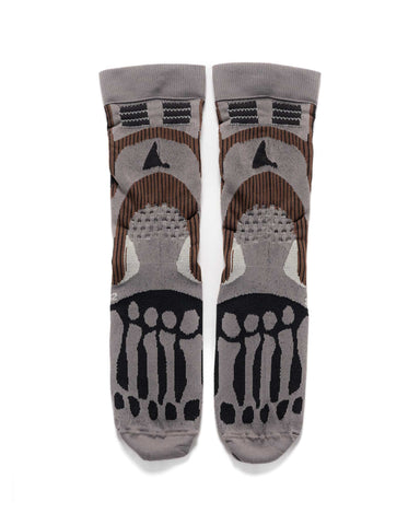 ROA Bone Socks Dark Brown, Accessories