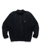 ROA Heavy Half Zip Black, Sweaters