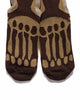 ROA Bone Socks Brown, Accessories