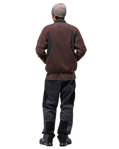 ROA Polartec Fleece Jacket Dark Brown, Outerwear