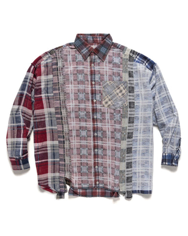 Needles Rebuild by Needles I.O. Flannel Shirt -> 7 Cuts Wide Shirt Assorted, Shirts