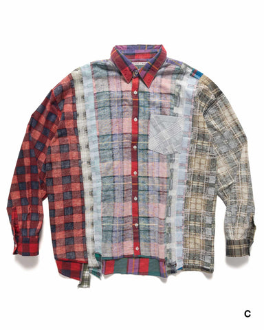 Needles Rebuild by Needles I.O. Flannel Shirt -> 7 Cuts Wide Shirt Assorted, Shirts