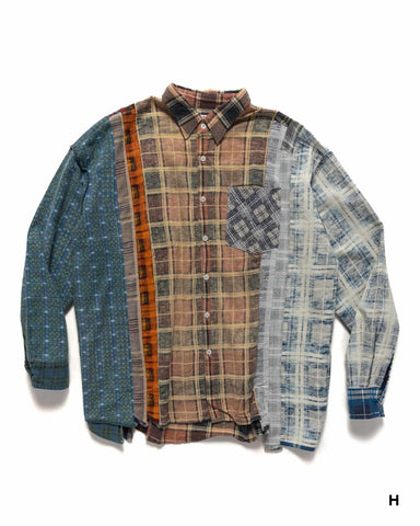 Needles Rebuild by Needles I.O. Flannel Shirt -> 7 Cuts Wide Shirt Assorted, Shirts