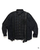 Needles Rebuild by Needles Flannel Shirt -> 7 Cuts Wide Shirt/Over Dye Black, Shirts