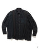 Needles Rebuild by Needles Flannel Shirt -> 7 Cuts Wide Shirt/Over Dye Black, Shirts