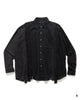 Needles Rebuild by Needles Flannel Shirt -> 7 Cuts Wide Shirt/Over Dye Black, Shirts