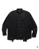 Needles Rebuild by Needles Flannel Shirt -> 7 Cuts Wide Shirt/Over Dye Black, Shirts