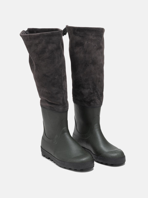 Rier Farmer Rain Boots Forest Anthracite, Footwear