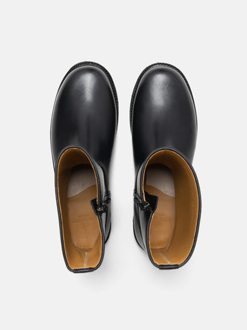 Rier Field Boots Leather Lining Black, Boots