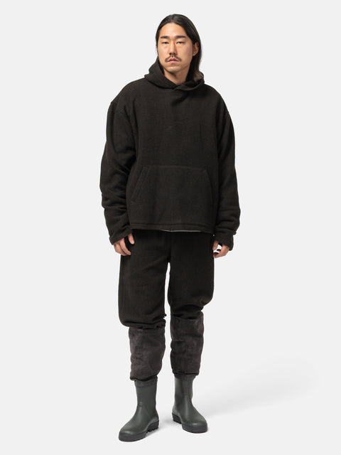 Rier Natural Fleece Hoodie Tourbe, Hoodies