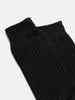 ROTOTO R1110 Cotton Waffle Crew Socks Black, Socks