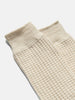 ROTOTO R1110 Cotton Waffle Crew Socks Raw White, Socks