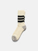 ROTOTO R1255 Coarse Ribbed Oldschool Crew Socks Black, Socks