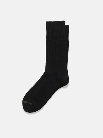 ROTOTO R1561 Merino Lambs Wool Crew Socks Black, Socks